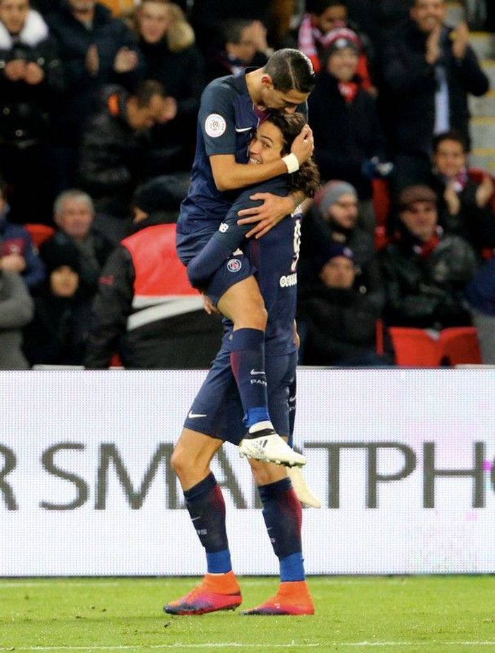 Ángel Di María og Edinson Cavani.