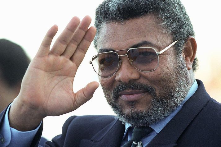 Jerry John Rawlings árið 1999. Hann stýrði Gana frá árinu 1981 til 2001 - fyrst sem leiðtogi herforingjastjórnar og síðar sem lýðræðislega kjörinn forseti.