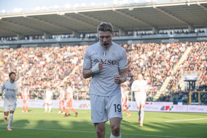 Rasmus Højlund hefur fundið fjölina sína hjá Napoli eftir erfitt síðasta tímabil hjá Manchester United.