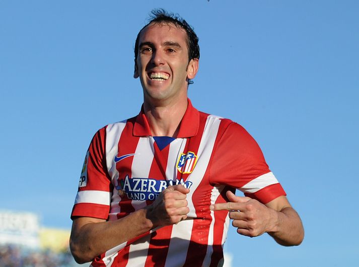 Diego Godin varð Spánarmeistari með Atlético.