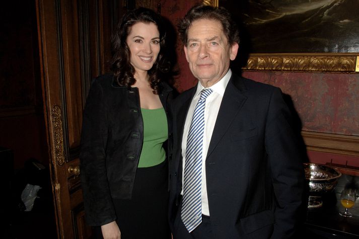 Nigel Lawson ásamt dóttur sinni Nigellu í útgáfuhófi bókar hans An Appeal To Reason árið 2008.