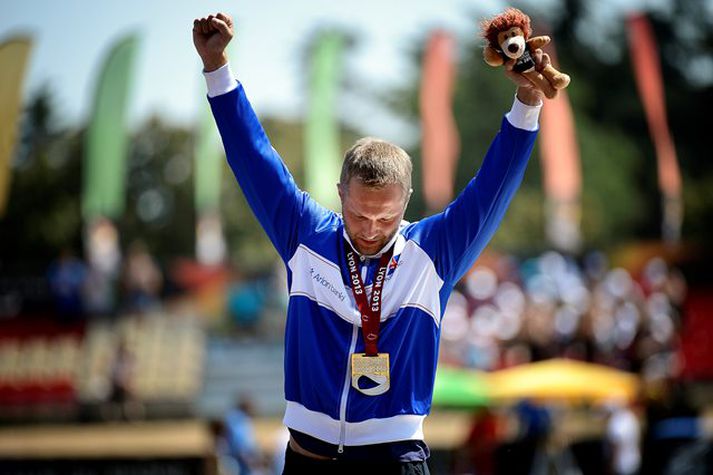 Helgi ætlar sér að verja heimsmeistaratitilinn sem hann vann í Lyon 2013.