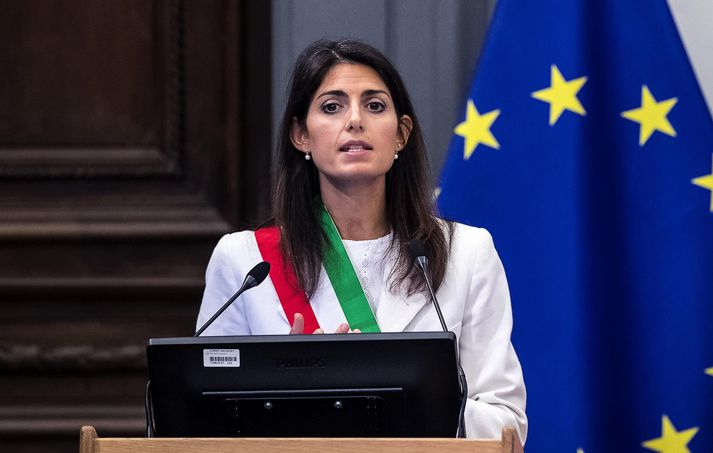 Virginia Raggi hefur verið borgarstjóri Rómar frá 2016.