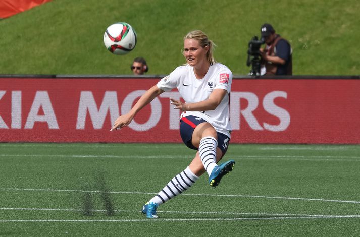 Amandine Henry skoraði eitt marka Frakka í sigrinum á Mexíkó.