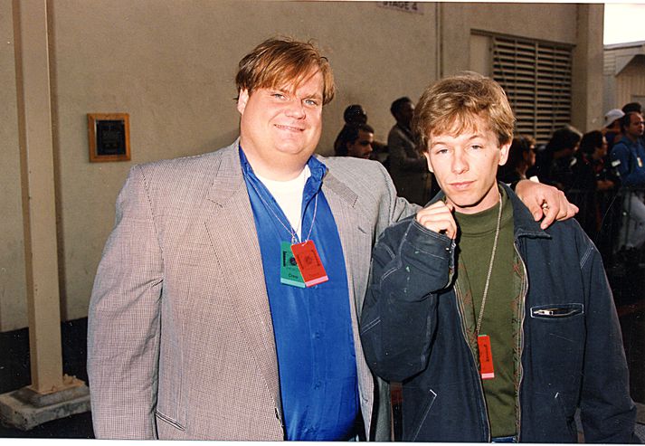 Chris Farley og David Spade árið 1993.