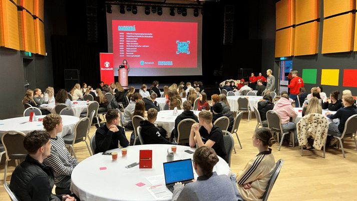 Myndin er tekin á einu af sex þingum Barnaheilla um kynferðisofbeldi í nánum samböndum ungmenna. 