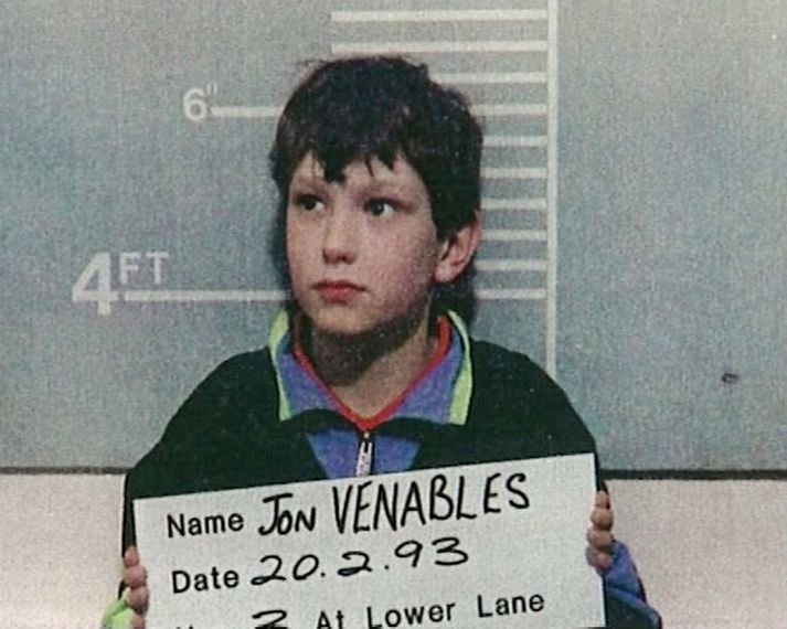 Jon Venables var 10 ára þegar hann og Robert Thompson myrtu hinn tveggja ára James Bulger.
