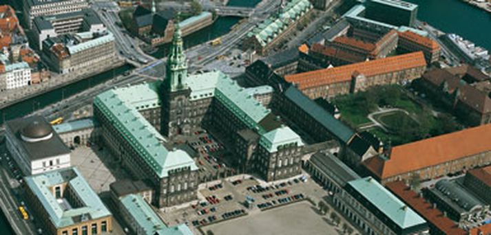 Þjóðþing Dana er staðsett í Kristjánsborgarhöllinni.