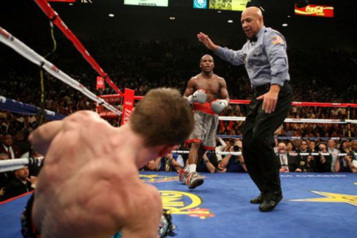 Frá bardaga Mayweather og Hatton í desember