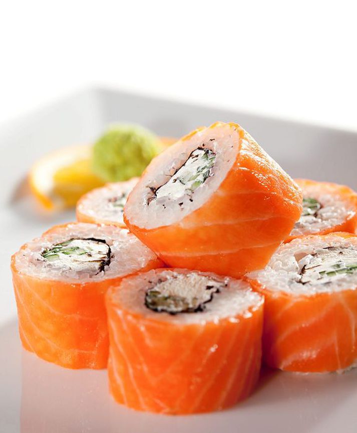 Sushi Í fyrra borðaði nær helmingur fullorðinna í Noregi sushi.