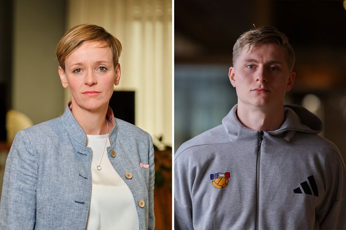 Halla Gunnarsdóttir sló á putta Viktors Gísla; veikindadaga þyrfti að taka hátíðlega og nota einungis þegar svo ber undir. Hins vegar gæti fólk tekið út orlofsdaga, skotist til Malmö og stutt sitt lið.