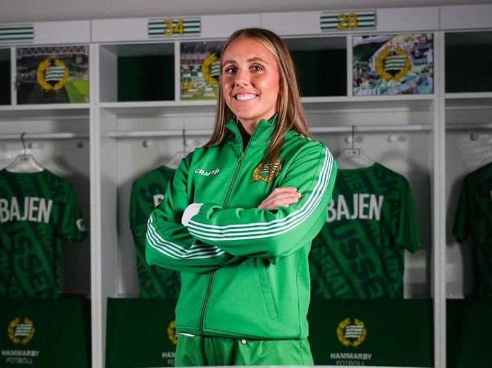 Guðrún Arnardóttir er orðin grænklædd á nýjan leik.