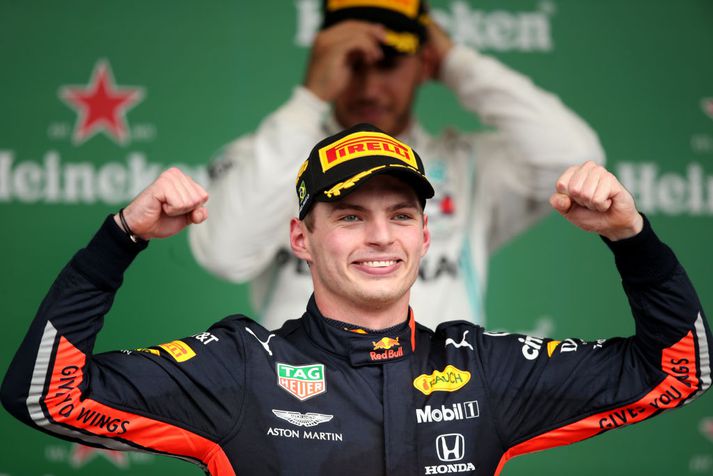 Verstappen fagnaði þriðja sigri sínum á tímabilinu um helgina.