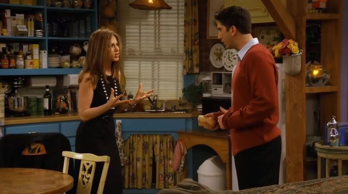 Rachel og Ross enduðu síðan saman eftir allt.
