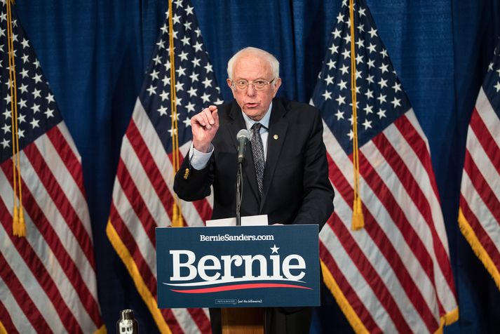 Sanders hvetur Wisconsin til að feta í fótspor 15 ríkja sem hafa frestað kosningunum.