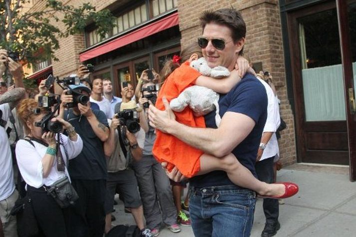 Tom Cruise var ekki heima þegar atvikið varð.
