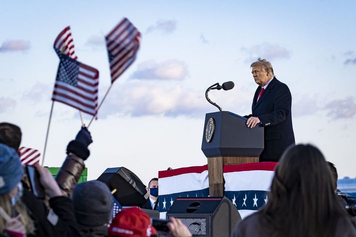 Þó Donald Trump sé farinn úr Hvíta húsinu er hann ekki hættur í pólitík.