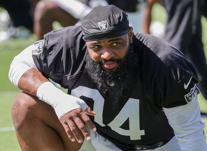 Christian Wilkins er mjög öflugur varnarmaður en Las Vegas Raiders vildi ekki hafa hann lengur hjá sér.
