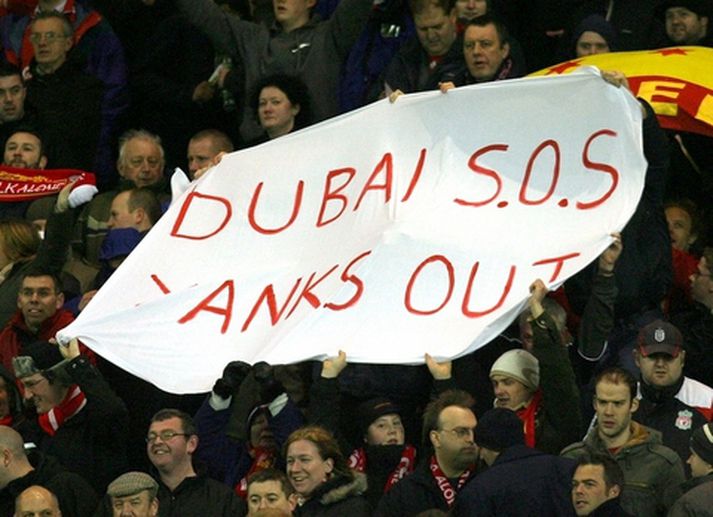 Skýr skilaboð frá stuðningsmönnum Liverpool.
