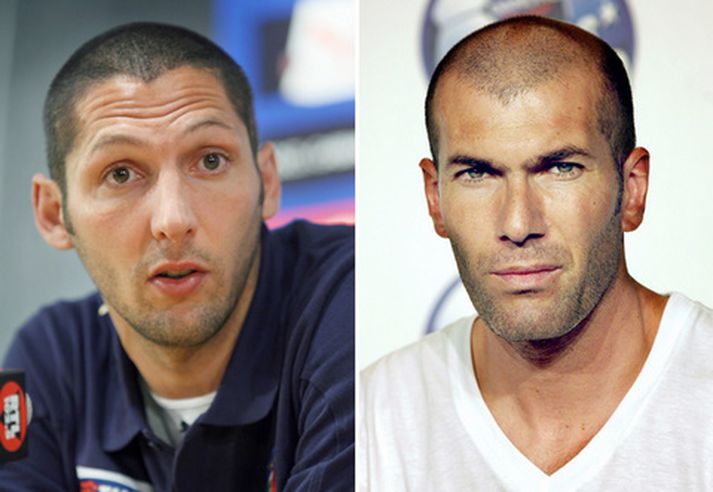 Marco Materazzi og Zinedine Zidane.