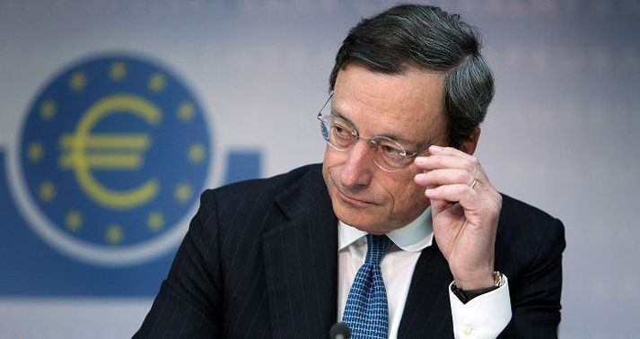 Mario Draghi seðlabankastjóri Seðlabanka Evrópu.