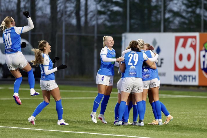 Stjörnukonur gátu fagnað vel í kvöld.