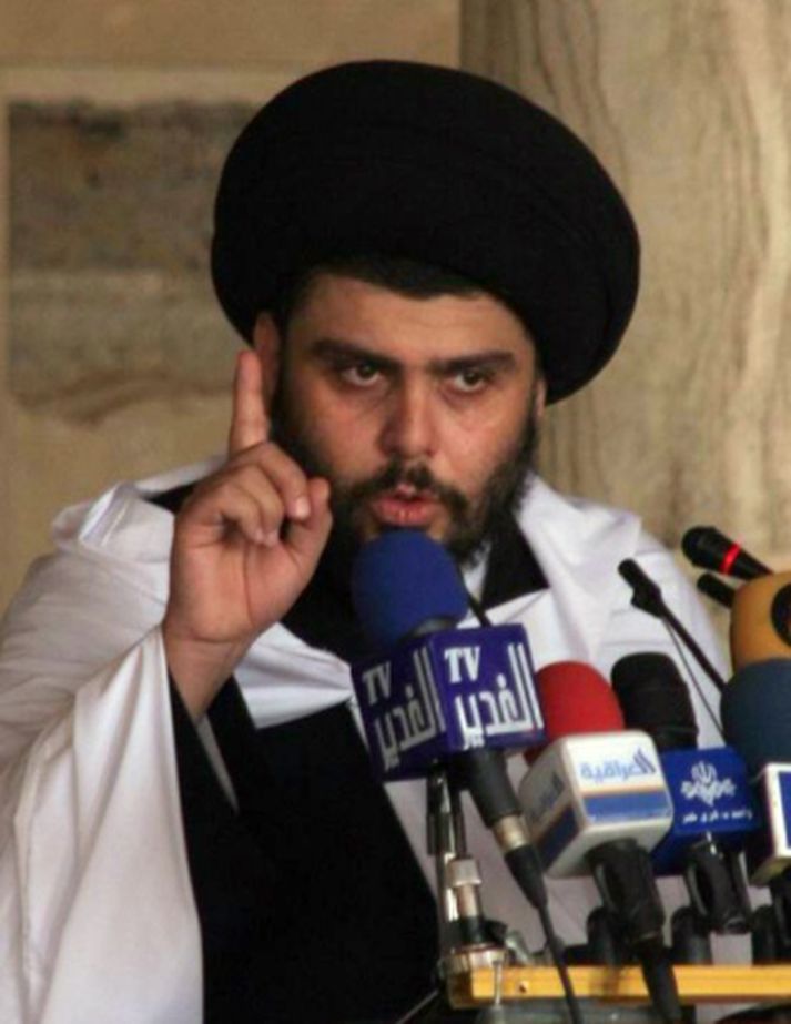 Al Sadr kom í fyrsta sinn fram opinberlega í langan tíma á föstudaginn.
