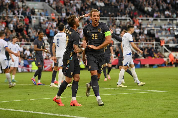 Harry Kane kom inn af bekknum og skoraði sitt 63. A-landsliðsmark.