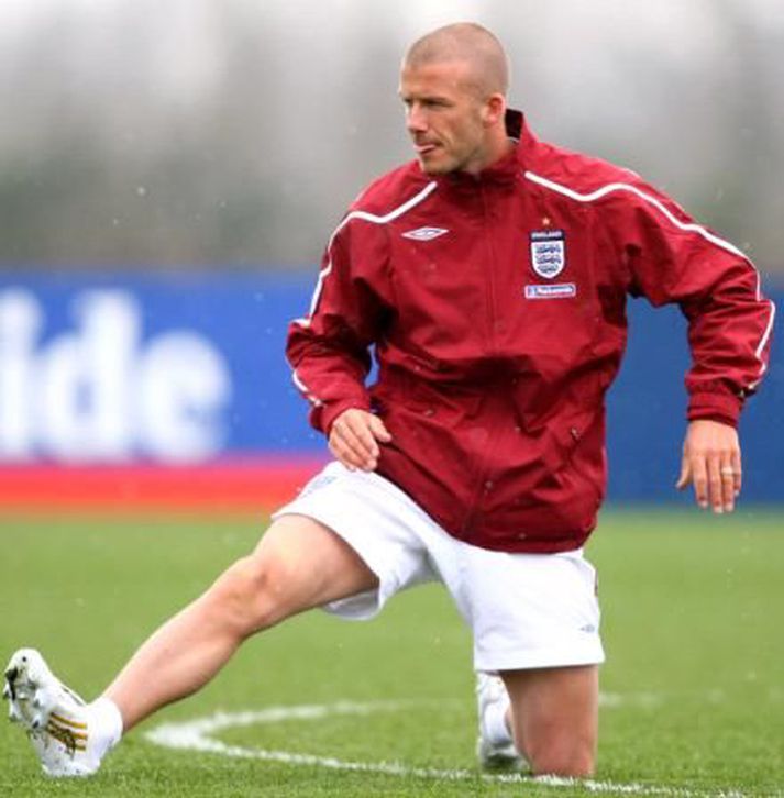 David Beckham er í byrjunarliðinu.