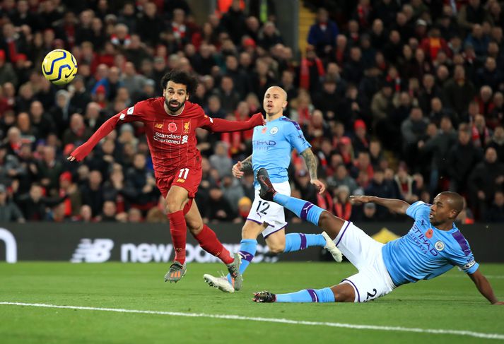 Liverpool er með 25 stiga forskot á Manchester City á toppi ensku úrvalsdeildarinnar.