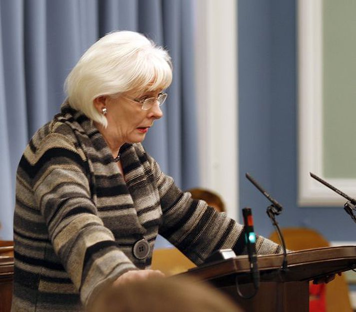 Jóhanna Sigurðardóttir félagsmálaráðherra.