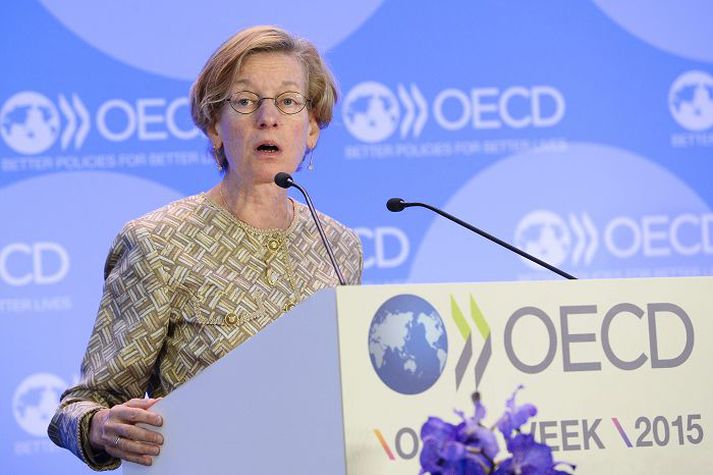 Catherine Mann segir að Evrópusambandið sé bjarti punkturinn í hagspánni.