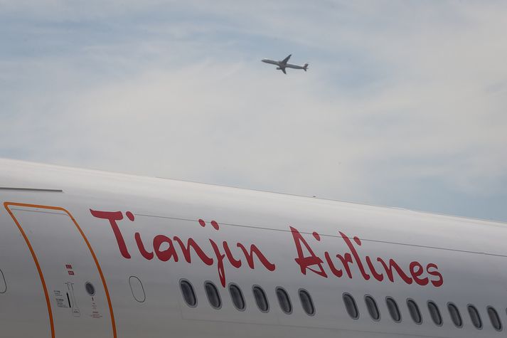 Kínverska flugfélagið Tianjin Airlines vinnur nú í því að hefja áætlunarflug til Íslands.