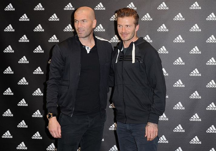 Zidane og Beckham eru miklir vinir.