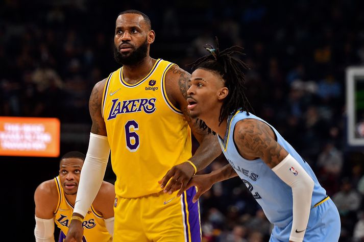 LeBron James og Ja Morant voru stigahæstir á vellinum þegar Los Angeles Lakers og Memphis Grizzlies mættust.