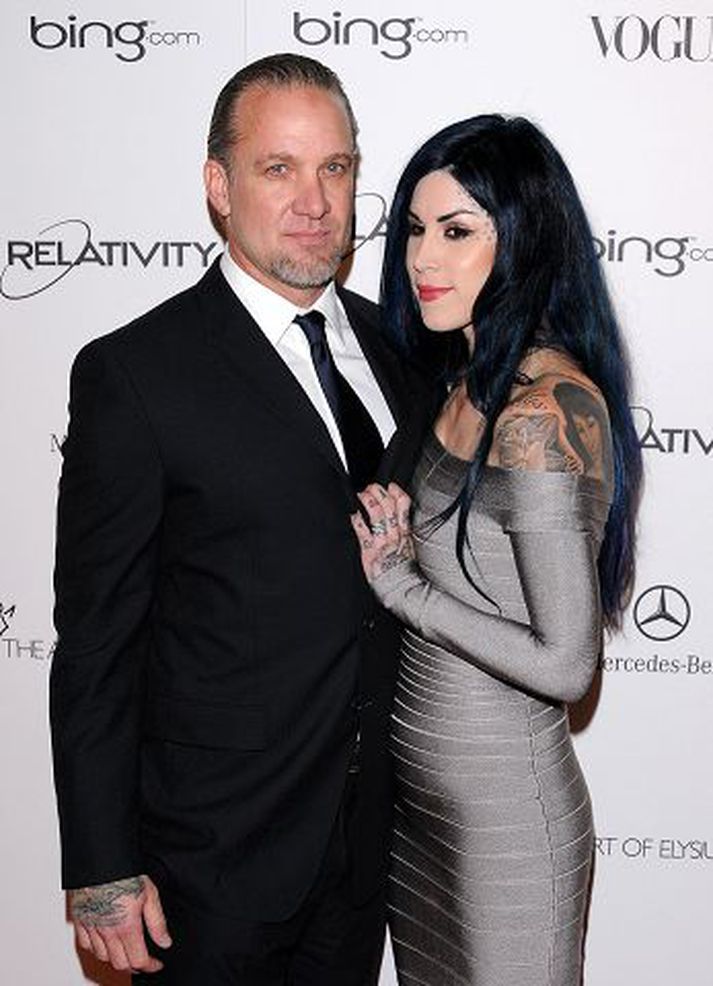 Jesse James og Kat Von D hafa trúlofað sig og eru að eigin sögn afskaplega ástfangin.
Nordicphotos/getty