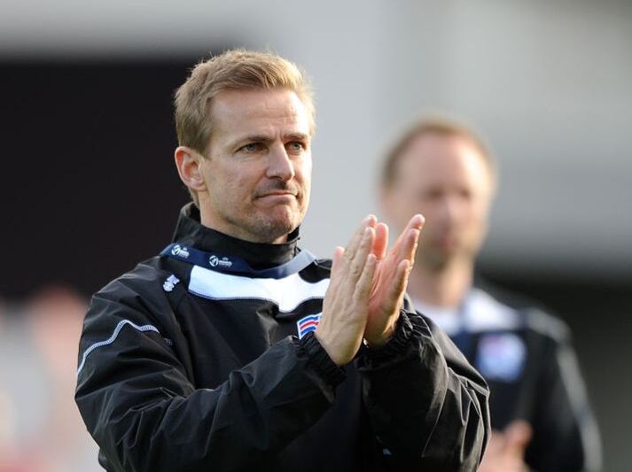 Eyjólfur Sverrisson á það meðal annars á ferilskránni að hafa stýrt Íslandi inn á EM U21-landsliða í fyrsta sinn.