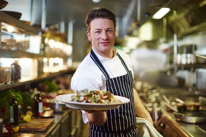 Jamie Oliver er heimsþekktur sjónvarpskokkur.