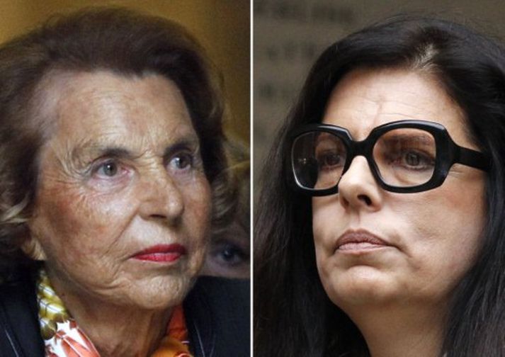 Liliane Bettencourt og dóttir hennar, Francoise Bettencourt-Meyers.