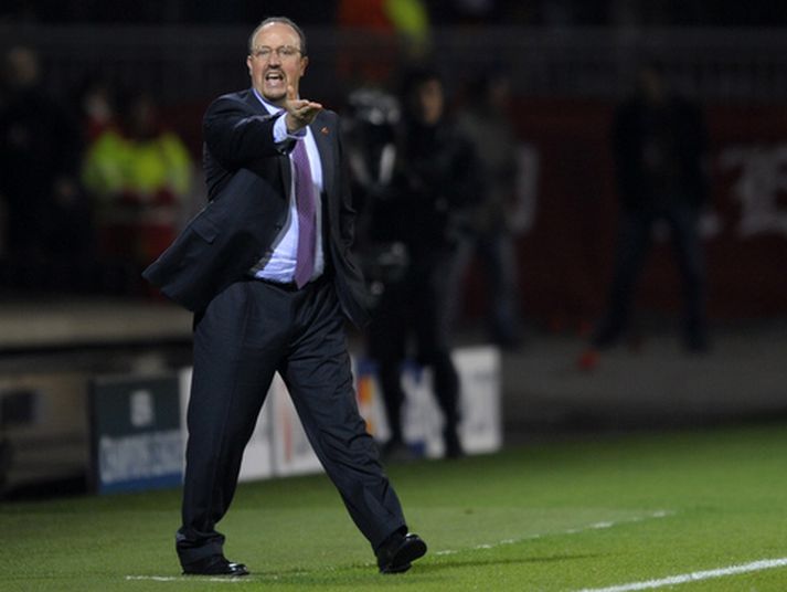 Rafael Benítez, stjóri Liverpool.