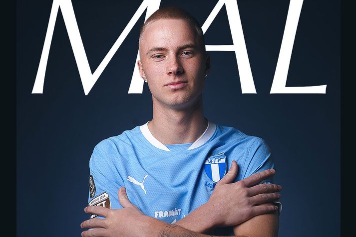 Daníel Tristan Guðjohnsen kom Malmö í 1-0 í kvöld. 