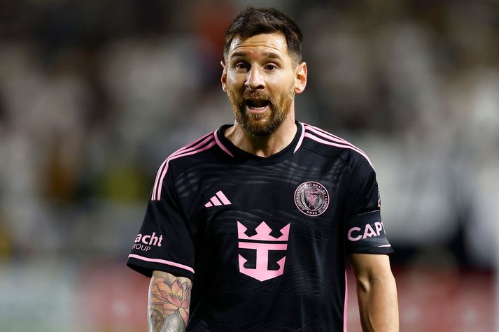 Lionel Messi á ferðinni með liði Inter Miami.