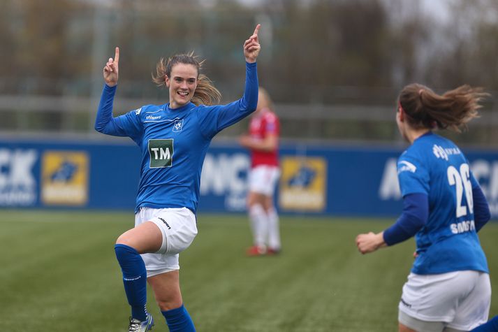 Katrín Ásbjörnsdóttir og félagar hennar í Stjörnuliðinu unnu góðan sigur í kvöld.