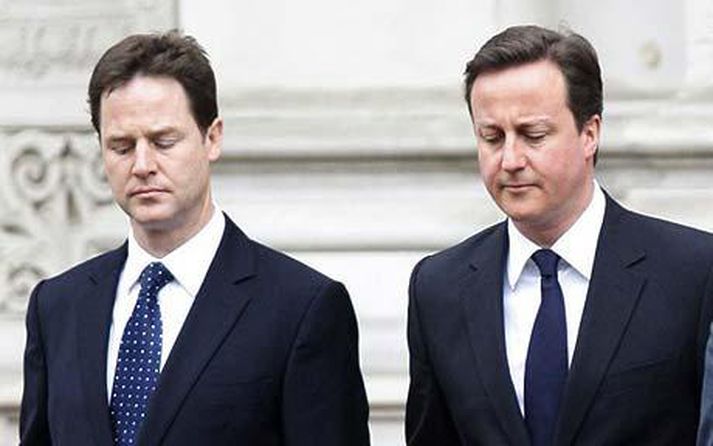 Nick Clegg og David Cameron.