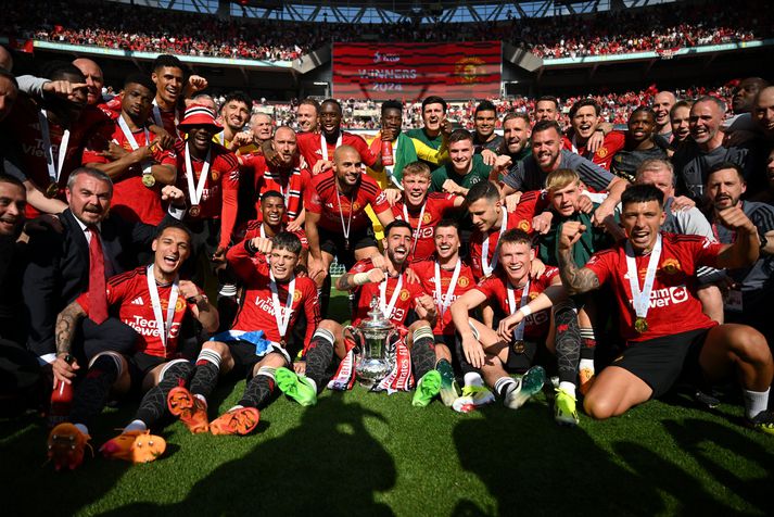 Bikarmeistarar Manchester United.