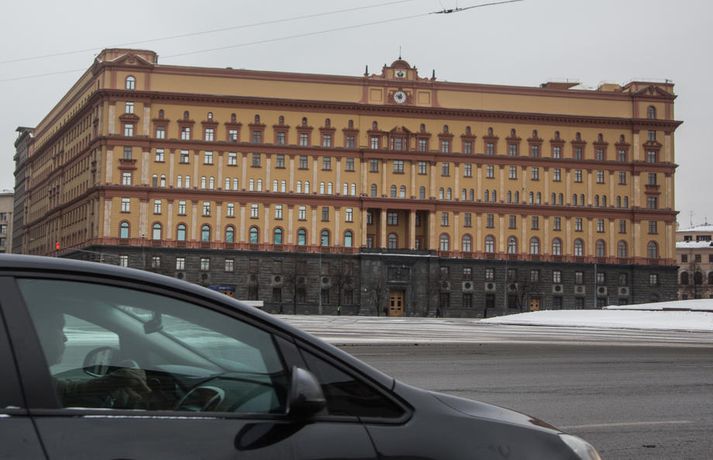 Höfuðstöðvar FSB, arftaka leyniþjónustunnar alræmdu KGB, í Moskvu. Talsmenn stofnunarinnar hafa neitað því að mennirnir hafi verið beitti ofbeldi.