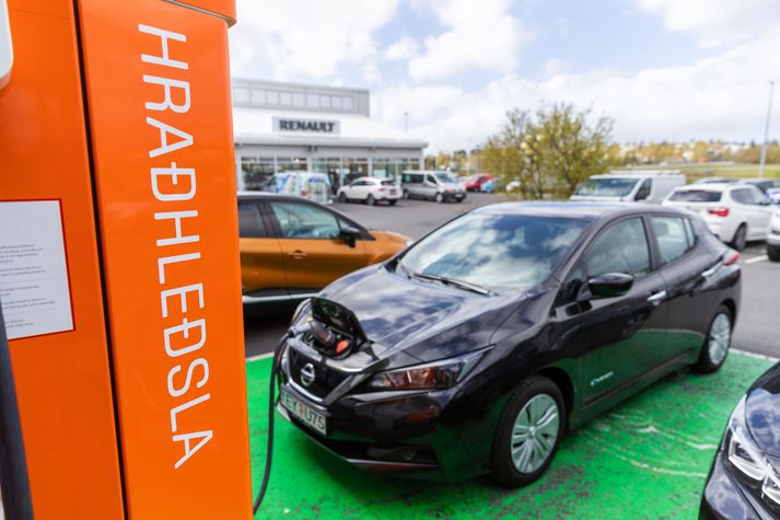 Vörugjöld rafbíla voru felld niður.