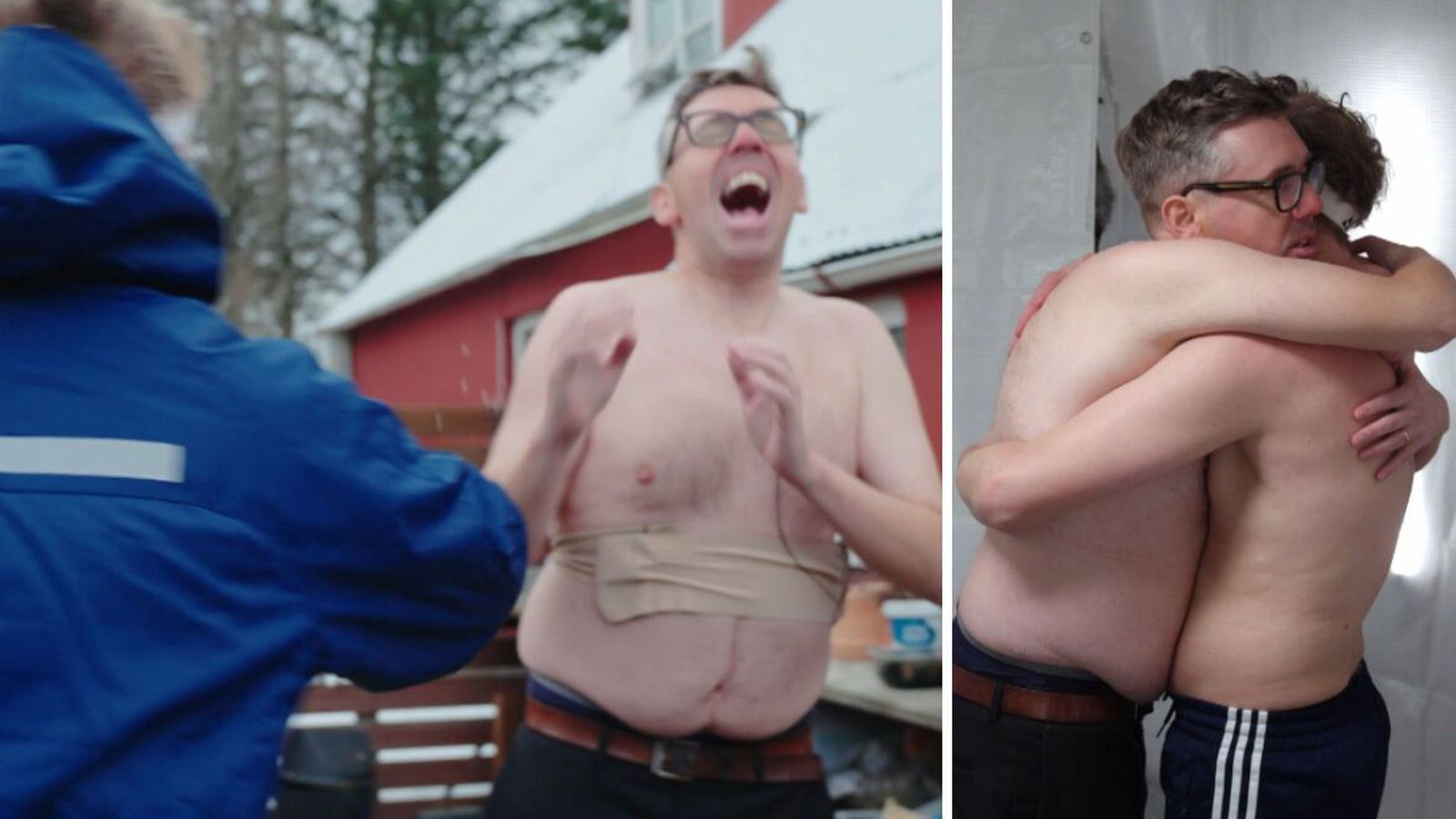 Ó­borgan­legt faðm­lag Jóhanns og Sigurðar