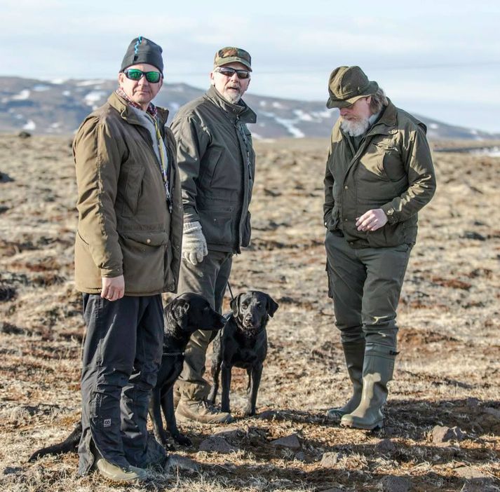 Pálmi Gestsson og félagar hans við þjálfun hunda sinna. Pálmi hefur lagt mikið í þjálfun hunds síns en er nú vændur um hrottafengnar aðferðir við að ná fram því besta í honum.