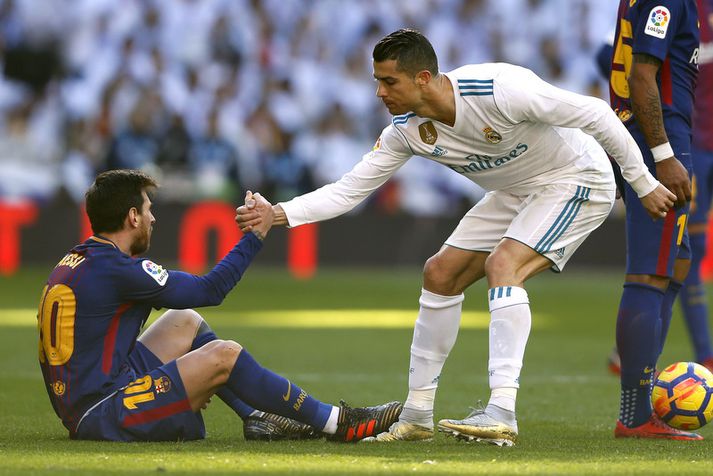 Cristiano Ronaldo og Lionel Messi.